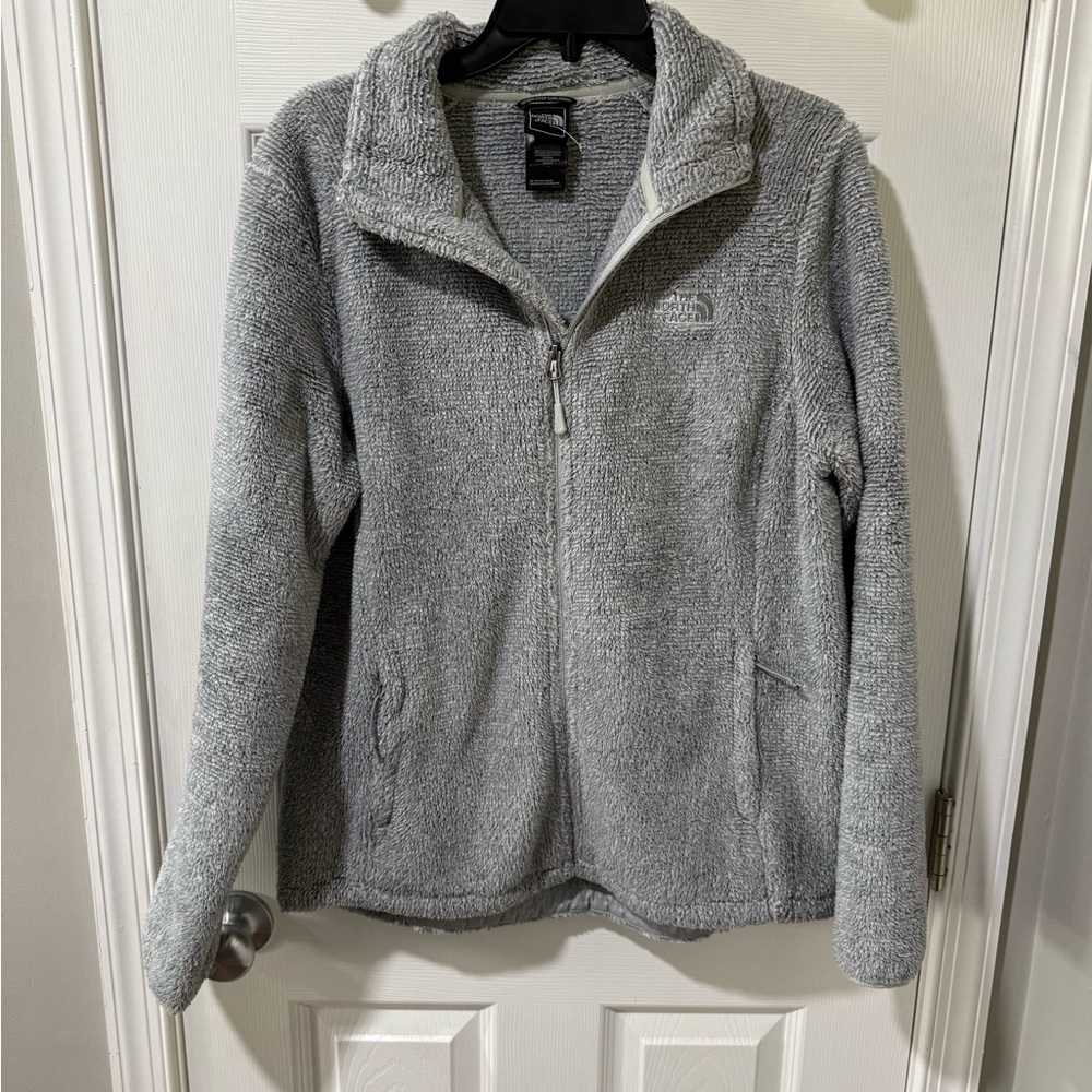 Gray Fleece Zip-Up Jacket